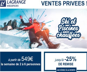 Bon plan Ventes Privées : Ski et Piscines chauffées dès 549€ la semaine pour 2 à 6 personnes