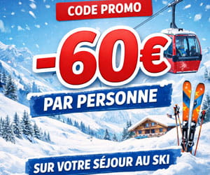 Code promo Code promo de -60 € de réduction immédiate par personne sur les séjours au ski avec Sunweb